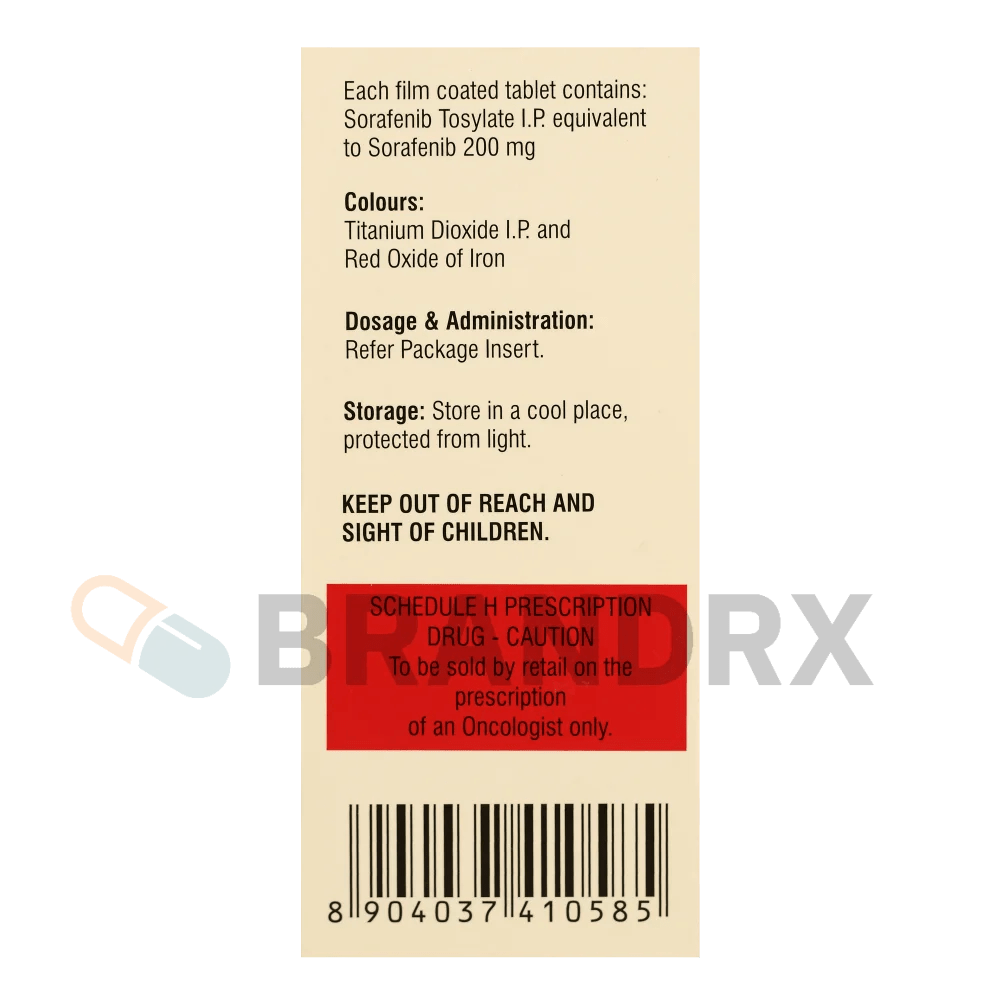 Sorafenat 200 mg Natco Pharmaceuticals Ltd.